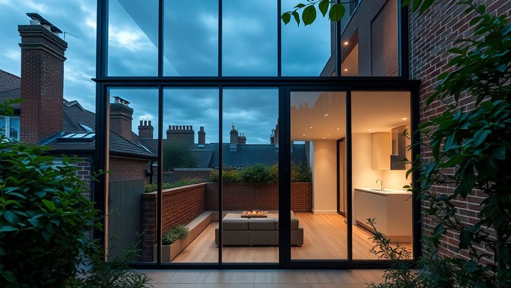 Glass Extension Walls Seven Sisters