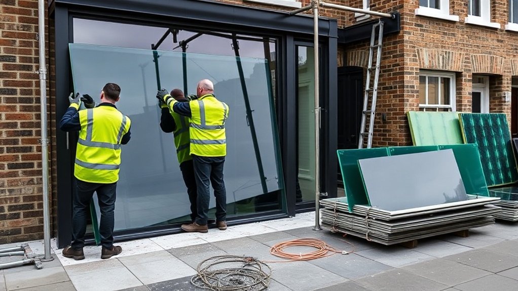 Low-E Glass Installation Seven Sisters