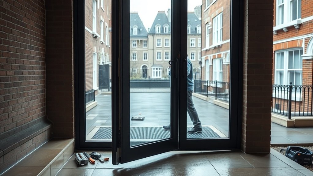 Pivot Door Installation Seven Sisters
