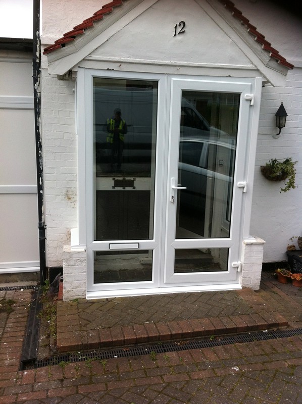 uPVC French doors fitted as front entrance in Seven Sisters